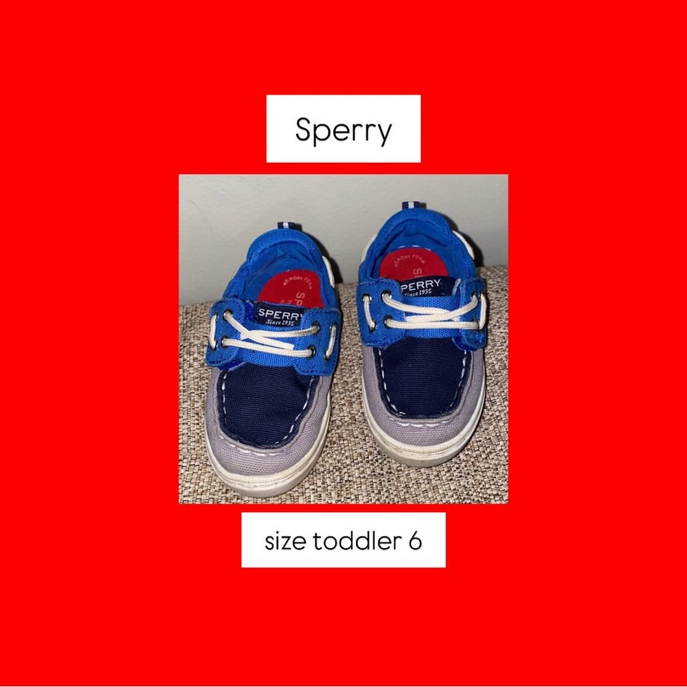 Sperry Kids Navy and Gray Sneakers